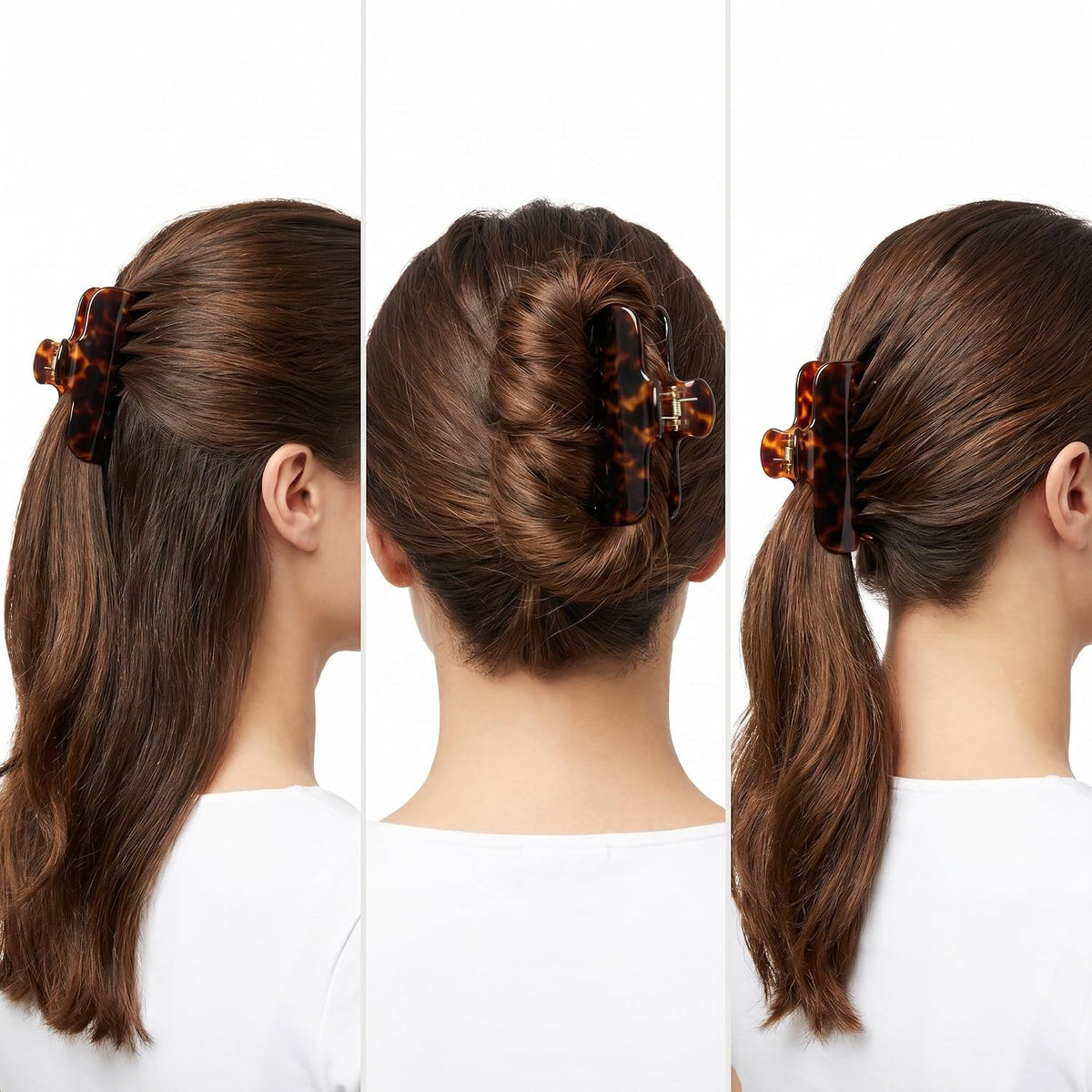 Tortoise Shell Claw Clip,4 Inch Large Acetate Hair Clip for Women