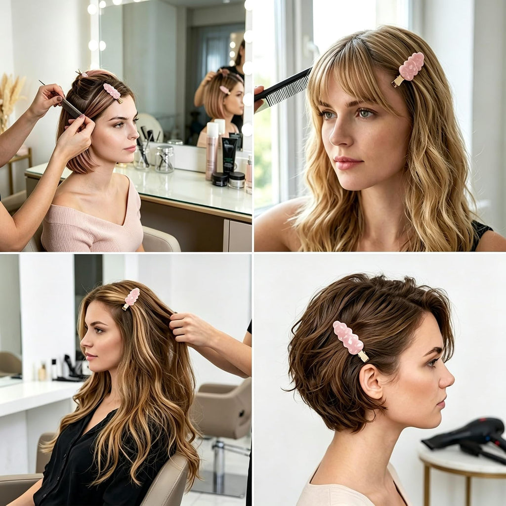 4 PCS No Crease Hair Clips, Makeup Clip for Women