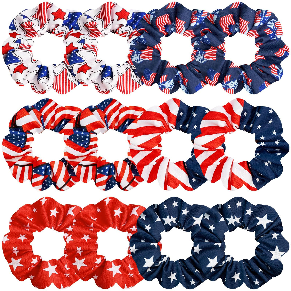 Scrunchies for Women, 12 Pcs Neutral Brown Tones Velvet Scrunchies - Classic Thick Elastic Hair Ties for a Soft Ponytail