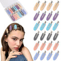 24 PCS Striped Creaseless Hair Clips for Women Bangs - No Crease Hair clips