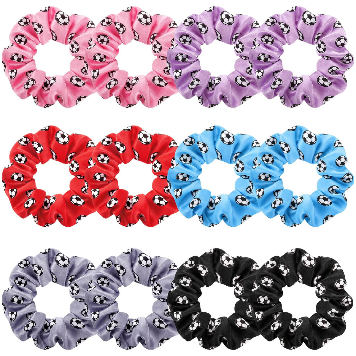 Scrunchies for Women, 12 Pcs Neutral Brown Tones Velvet Scrunchies - Classic Thick Elastic Hair Ties for a Soft Ponytail