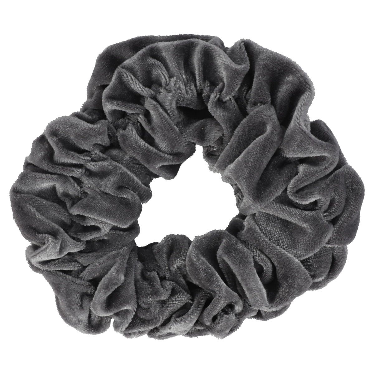 Motique Accessories Jumbo Velvet Scrunchie for Women, Black