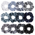 Whaline 12 Pack Velvet Hair Scrunchies for Women, 12 Colors