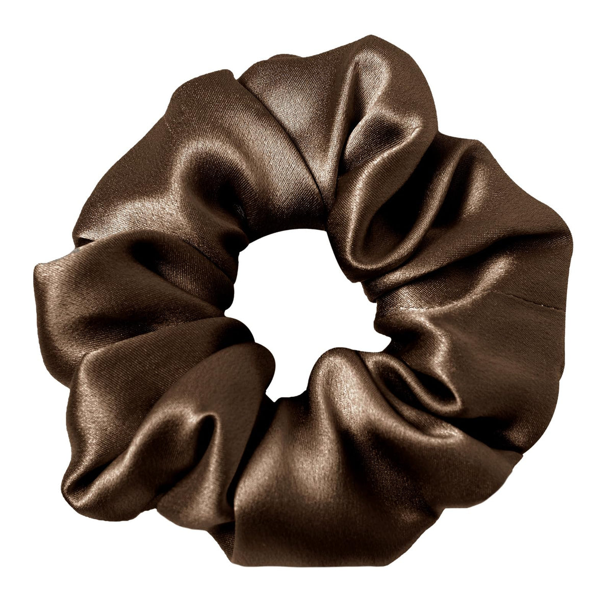 LilySilk Hair Tie, 100% Mulberry Silk Hair Scrunchies for Frizz & Breakage Prevention, Elastic Silk Ponytail Holders, 1Pc, Ivory