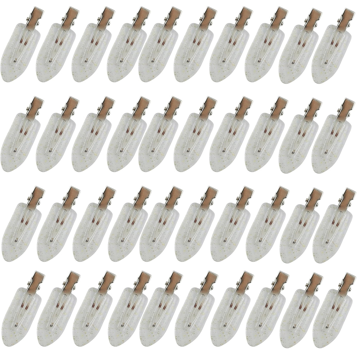 Creaseless Hair Clips for Makeup 40pcs No Crease Hair Clips No Bend Hairclip Styling Pins Non Dent Bang Tool for Makeup Hairpin for Women & Girls (Mutilcolor)