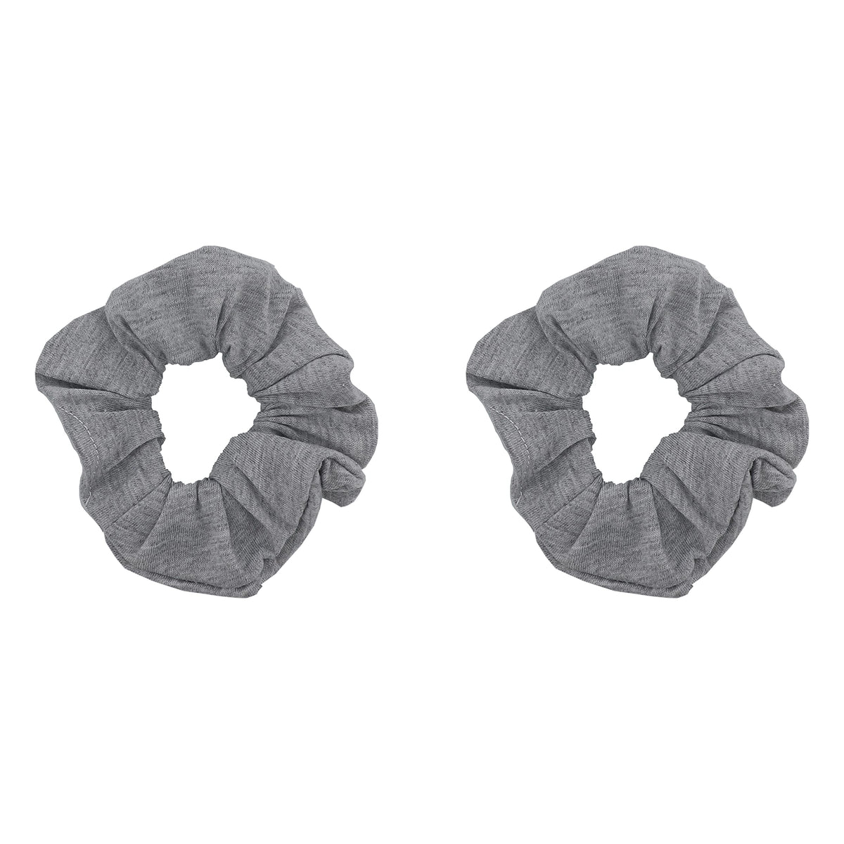 Motique Accessories Solid Scrunchies for Women, Set of 2, Navy Blue