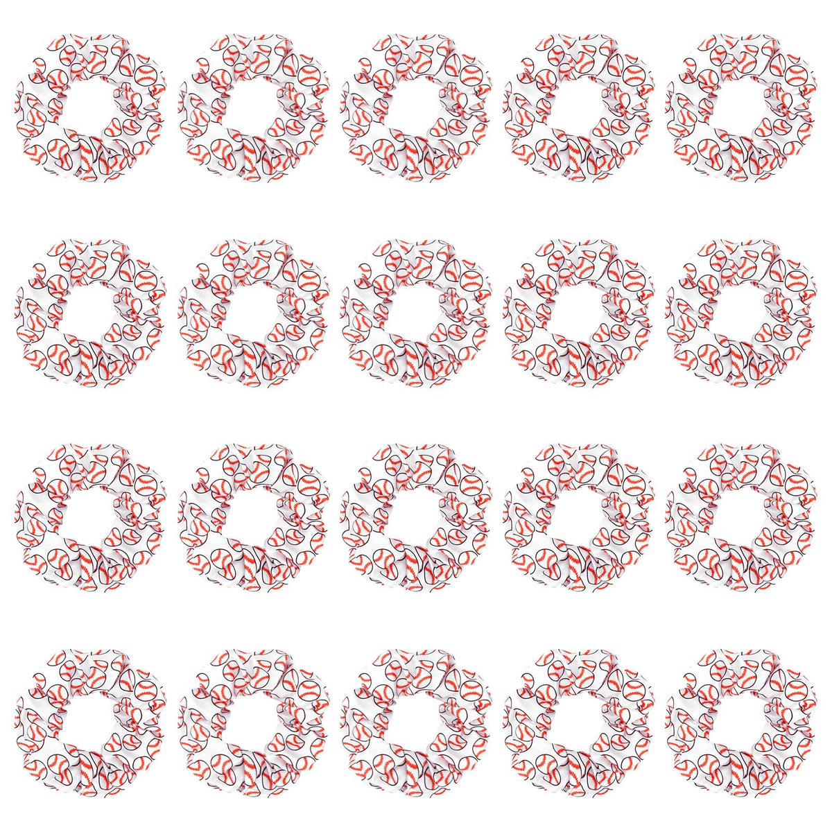 20 Pack Satin Scrunchies for Thick Hair, Hair Ties with Bow for Women's Hair, Bunny Ear Scrunchies, Hair Accessories for Girls, Silk Scrunchies in 20 Solid Warm Colors