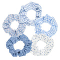 Bandana Print Scrunchies Hair Ties, 5PCS Cotton Hair Elastics for Women