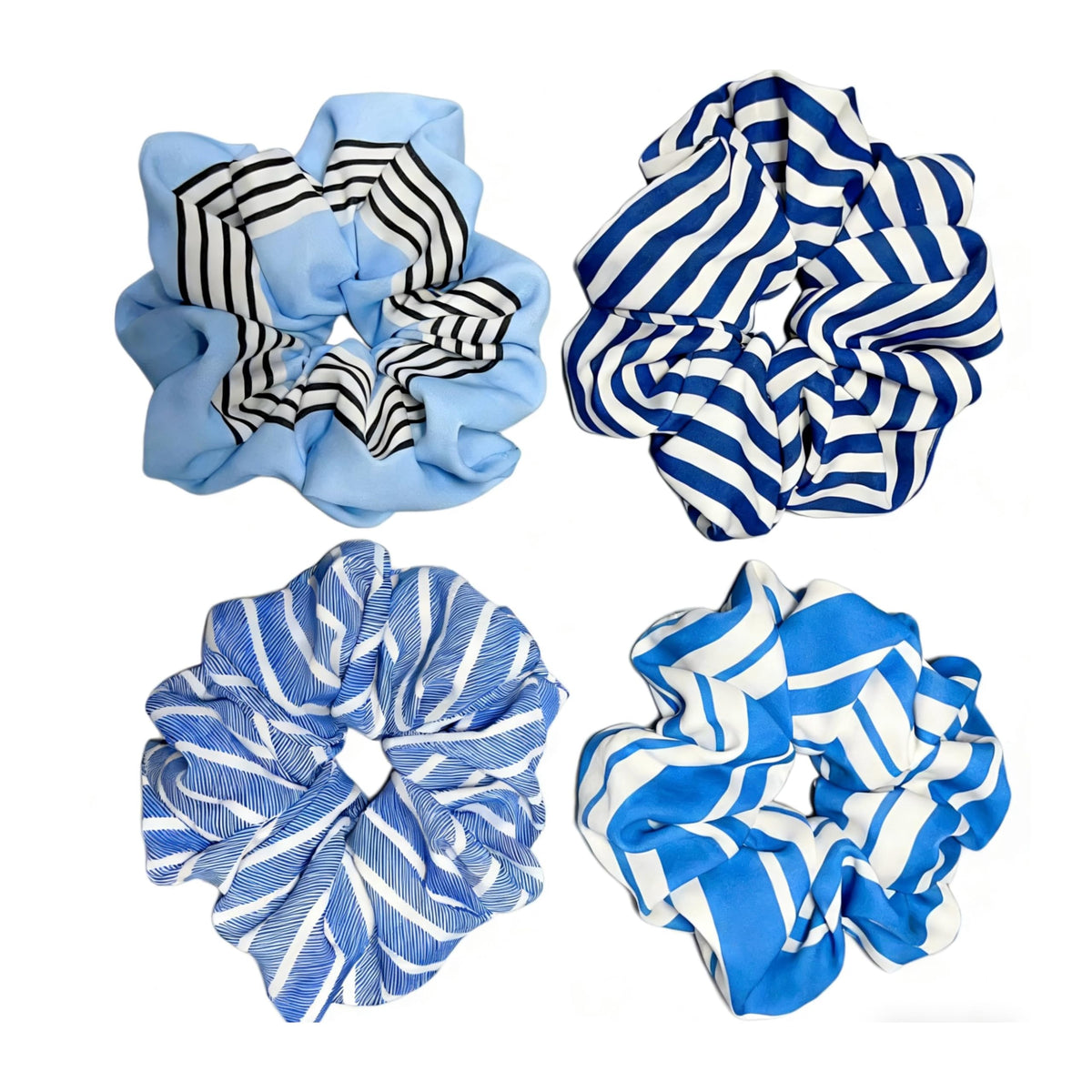 Large satin Scrunchies XL Silk Oversized Scrunchie for Thick long Hair Scrunchy Bobbles Hair Ties Jumbo for Women Girls (BW DOT)