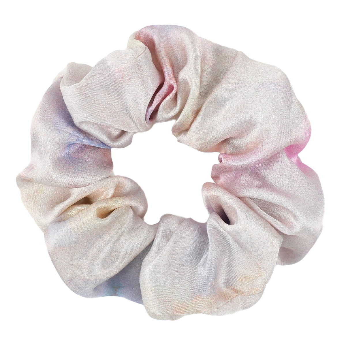 LilySilk Hair Tie, 100% Mulberry Silk Hair Scrunchies for Frizz & Breakage Prevention, Elastic Silk Ponytail Holders, 1Pc, Ivory