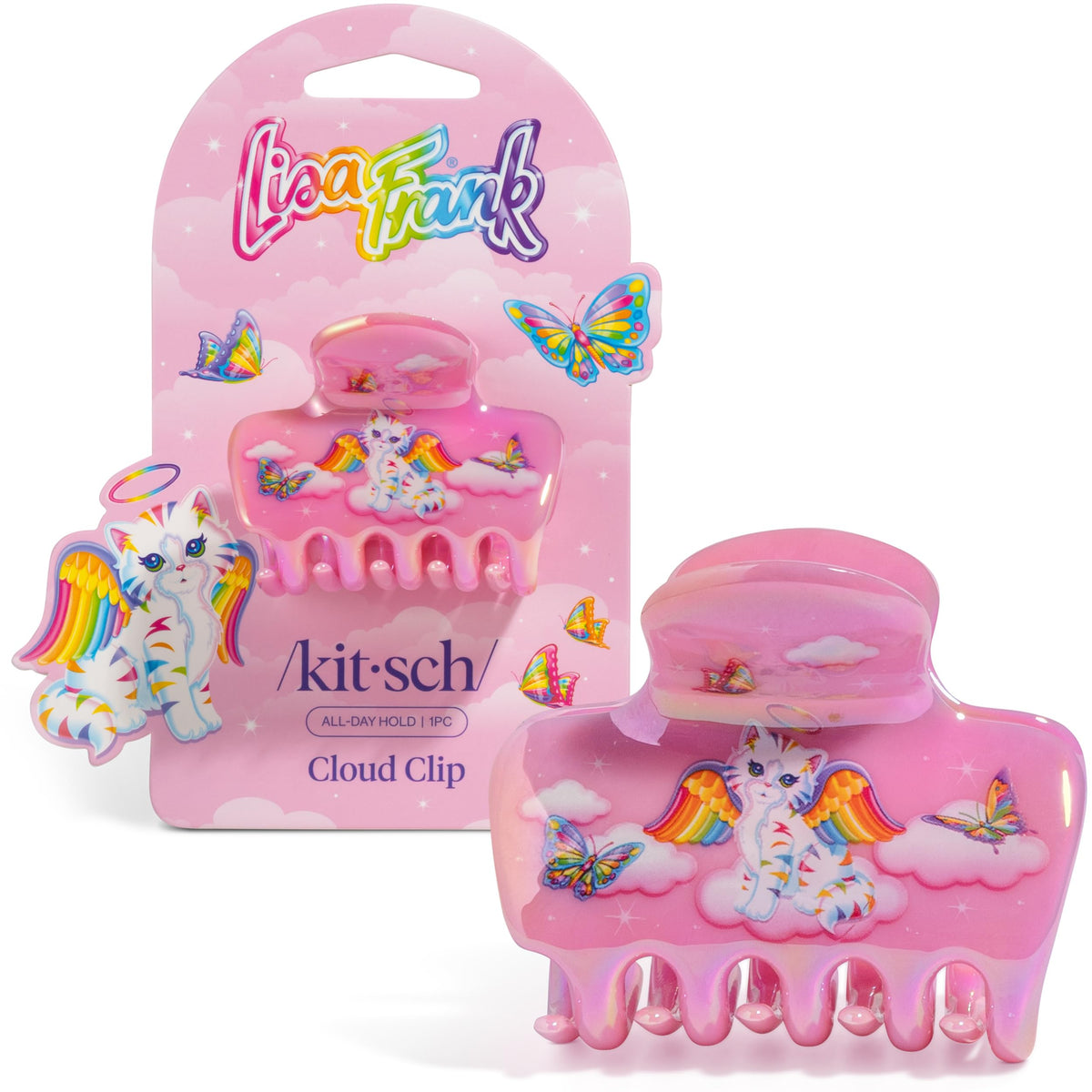 Kitsch Plastic Puffy Claw Clip - Hair Accessories For Women- Chocolate, 1pc
