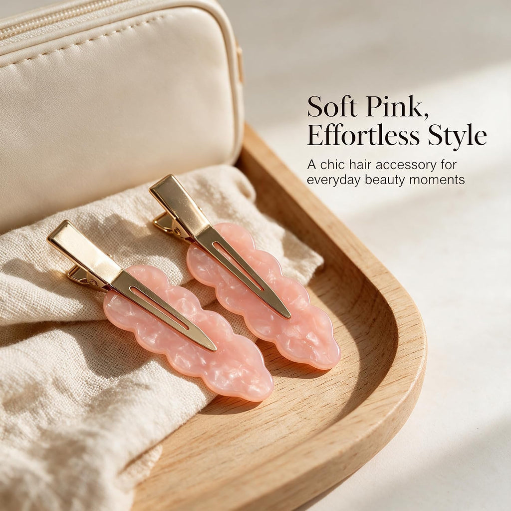 4 PCS No Crease Hair Clips, Makeup Clip for Women