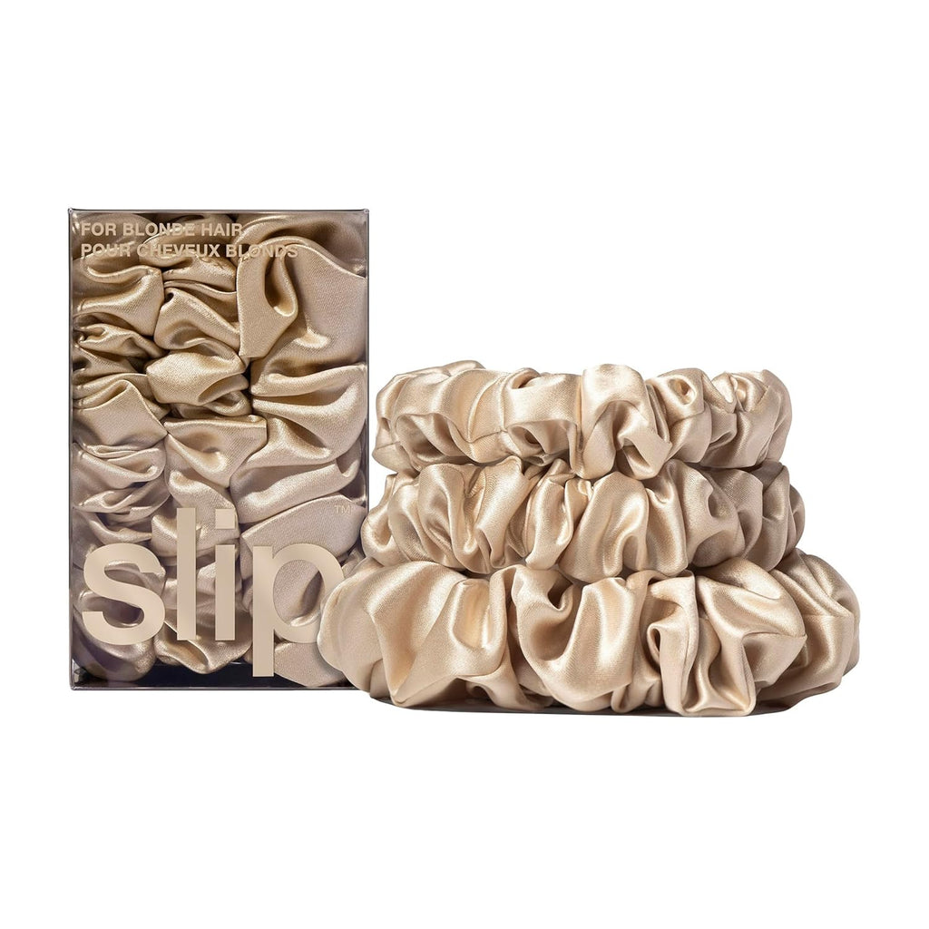 Slip Silk Assorted Scrunchies, Set of 3 | Blonde | Made with slipsilk™