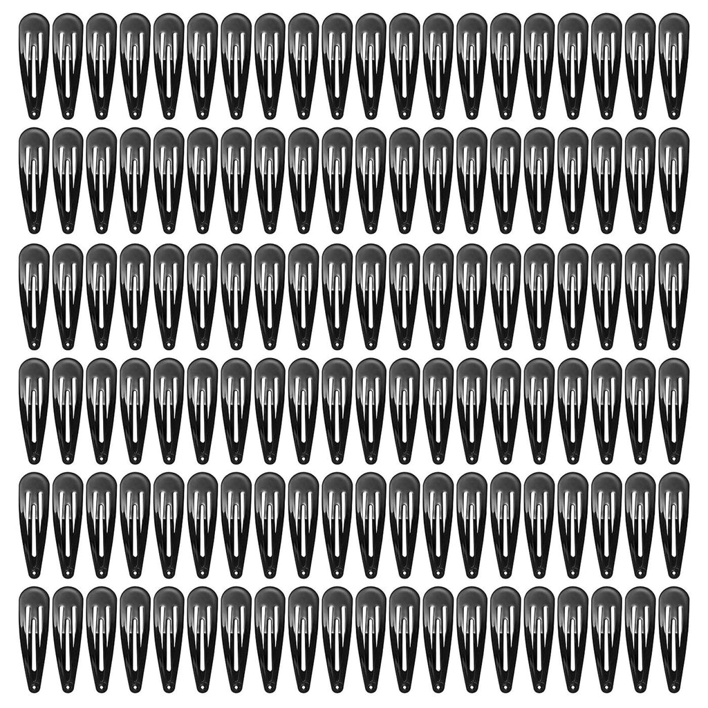 120 Pack Colorful Metal Snap Hair Clips, 2 Inch Hair Barrettes for Styling
