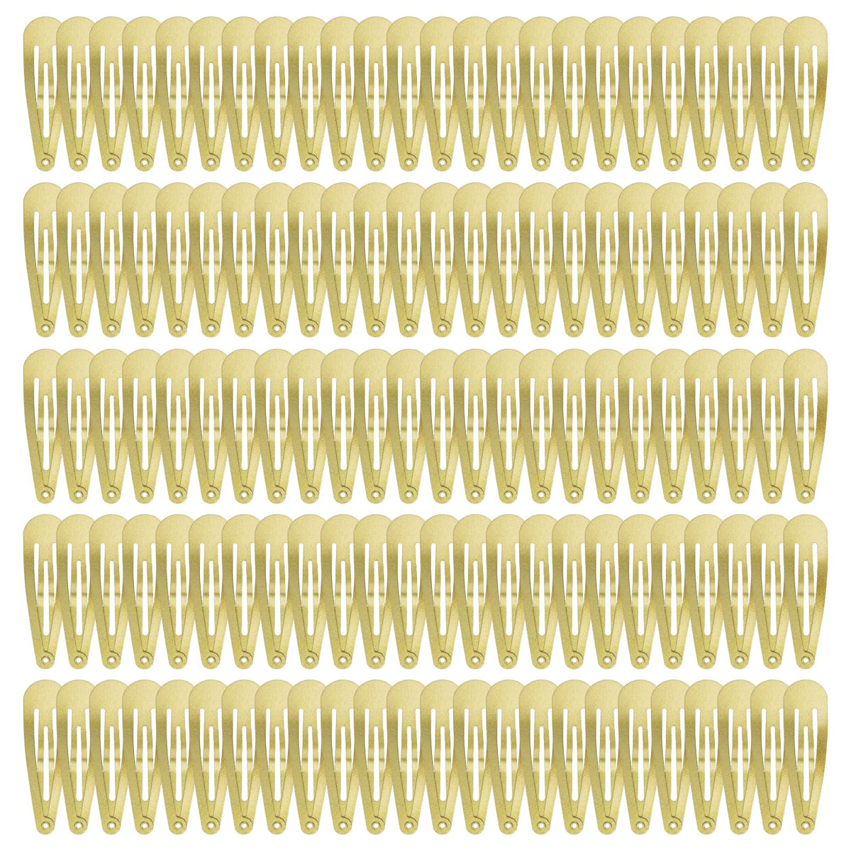 120 Pack Colorful Metal Snap Hair Clips, 2 Inch Hair Barrettes for Styling