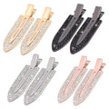 Magicsky 8PCS Creaseless No Bend Rhinestone Bang Hair Clips For Women