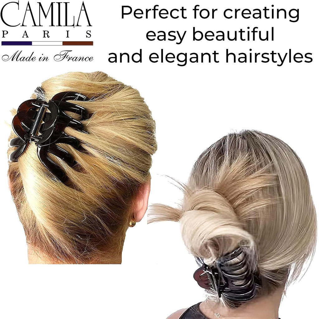 Camila Paris AD718 Octopus Hair Clips 3.75" Large Claw Clips for Thick Hair