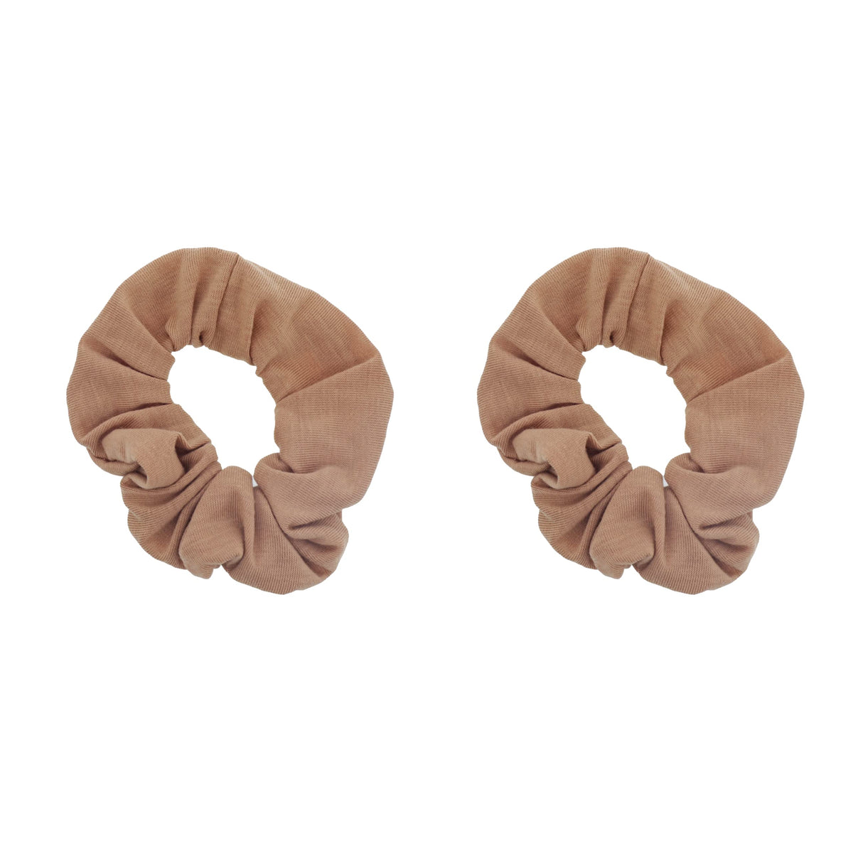 Motique Accessories Solid Scrunchies for Women, Set of 2, Navy Blue