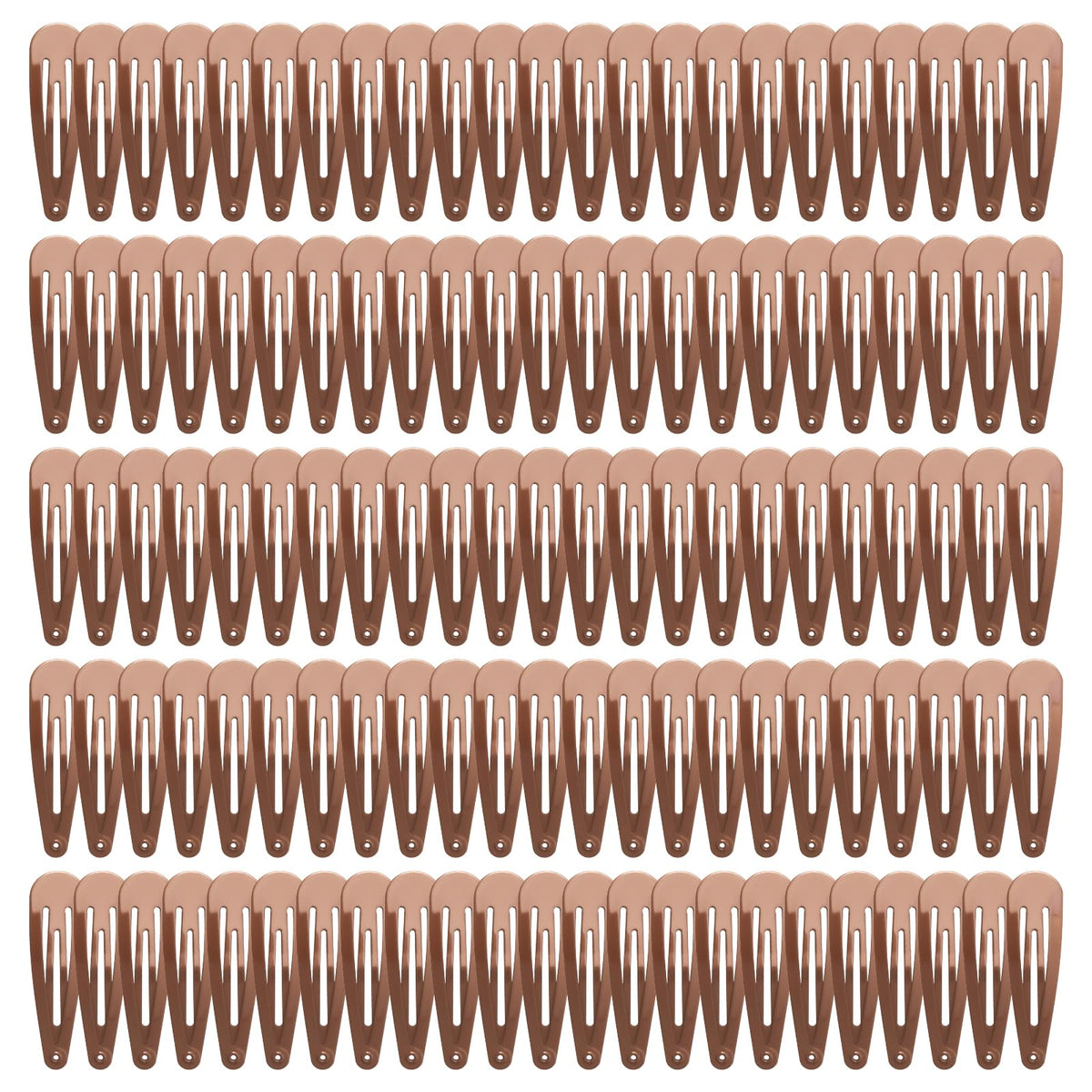 120 Pack Colorful Metal Snap Hair Clips, 2 Inch Hair Barrettes for Styling