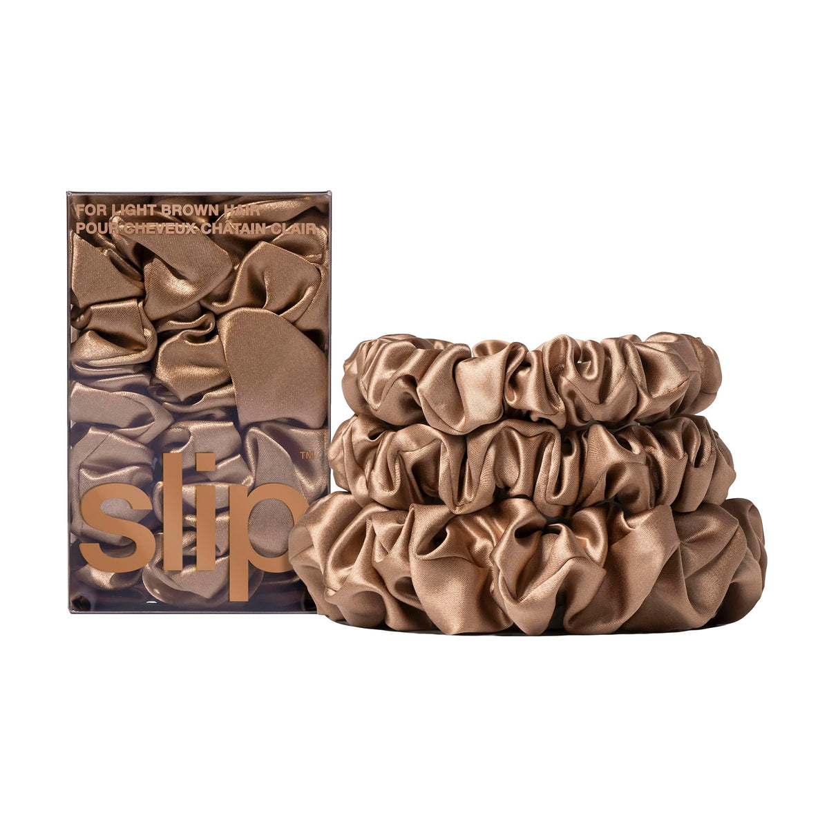 Slip Silk Assorted Scrunchies, Set of 3 | Blonde | Made with slipsilk™