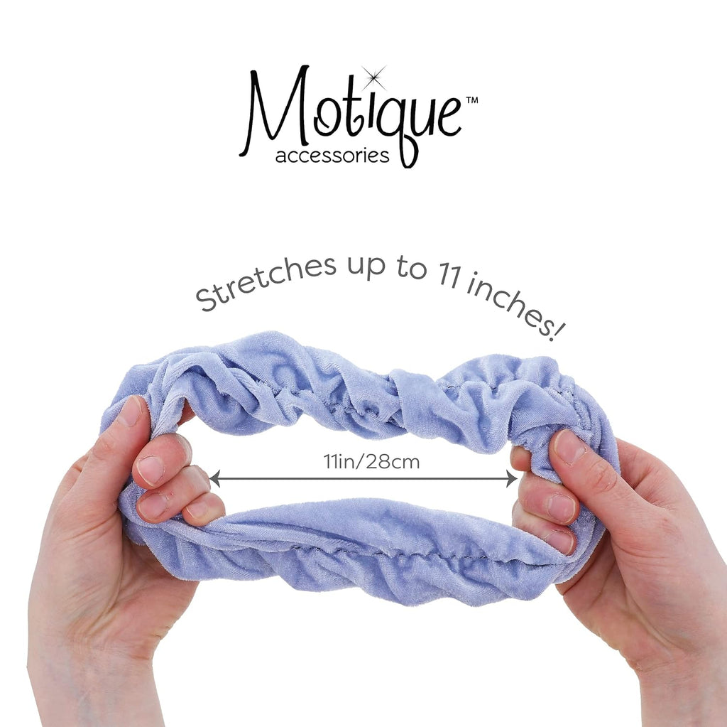 Motique Accessories Jumbo Velvet Scrunchie for Women, Black
