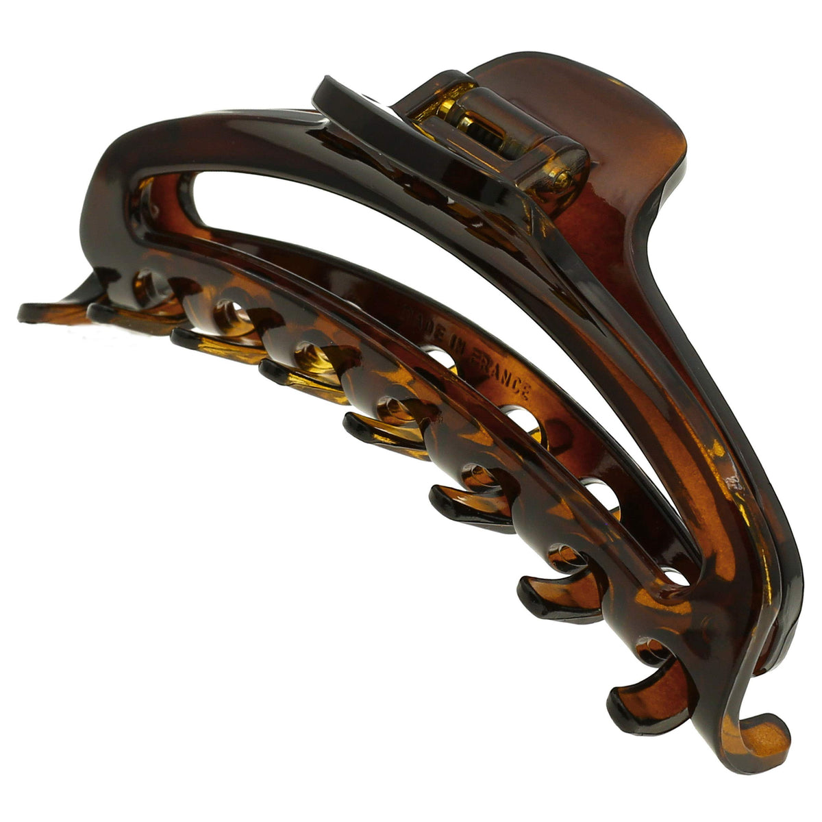 Camila Paris CP2370 French Hair Clips for Women, 3.5" Medium Claw Clip Strong Hold All Day, Girl Large Claw Clips for Thick Hair, No Damage No Slip Flat Clip for Women. Made in France